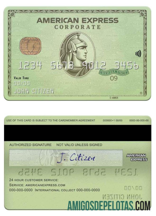 EUA Massachusetts Radius Bank American Express Green Card exemplo